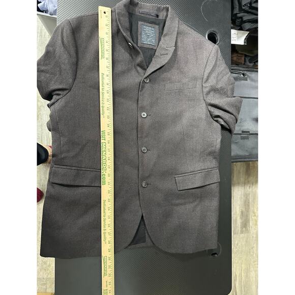 Allsaints Rile Jacket Wool Coat Button Front Preppy Size 44 NWOT - Picture 9 of 12